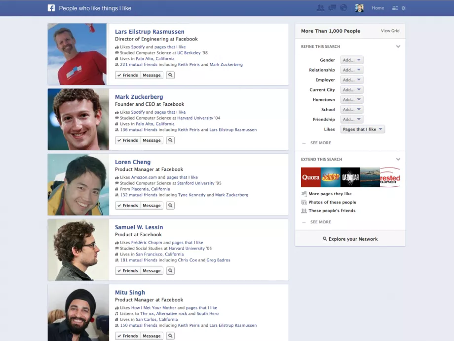 Keresőmotort indít a Facebook