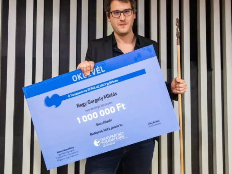 Nagy Gergely Miklós nyerte a Transparency-Soma díjat