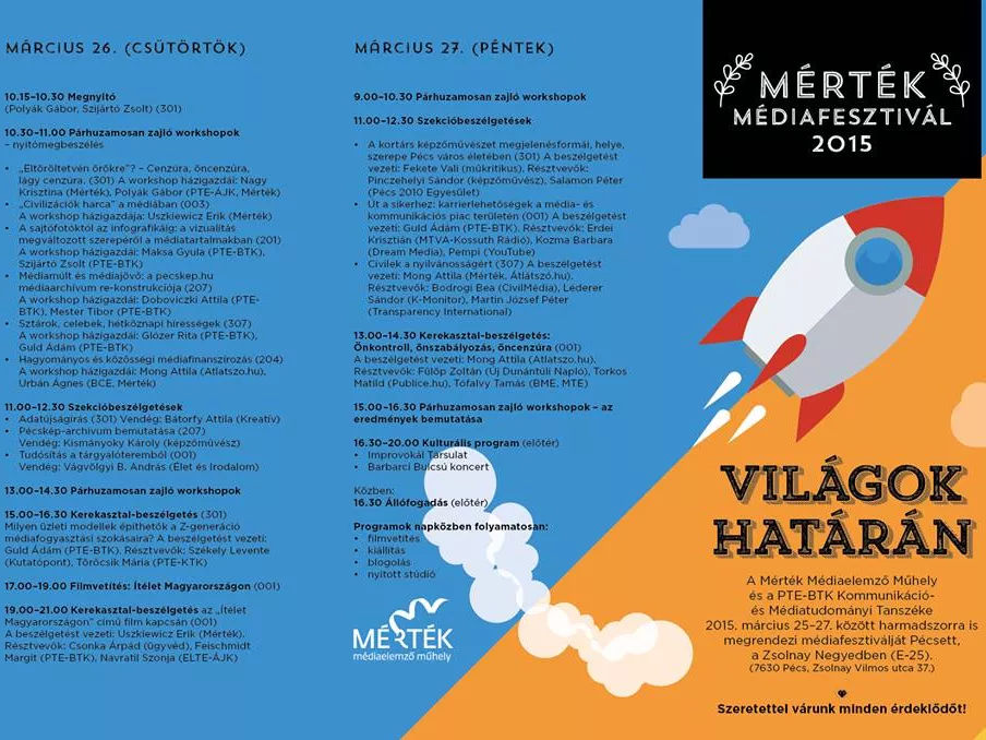 Jövő héten Mérték Médiafesztivál