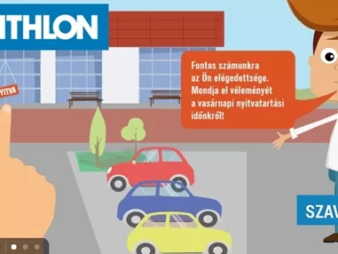 A Decathlon vevőit és dolgozóit kérdezi meg a vasárnapról