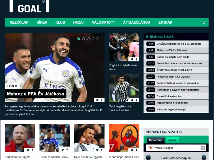 Elindult magyarul a Goal.com