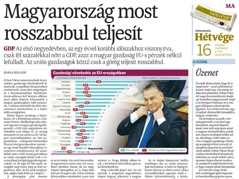 Arculatfrissítés a Népszabadságnál