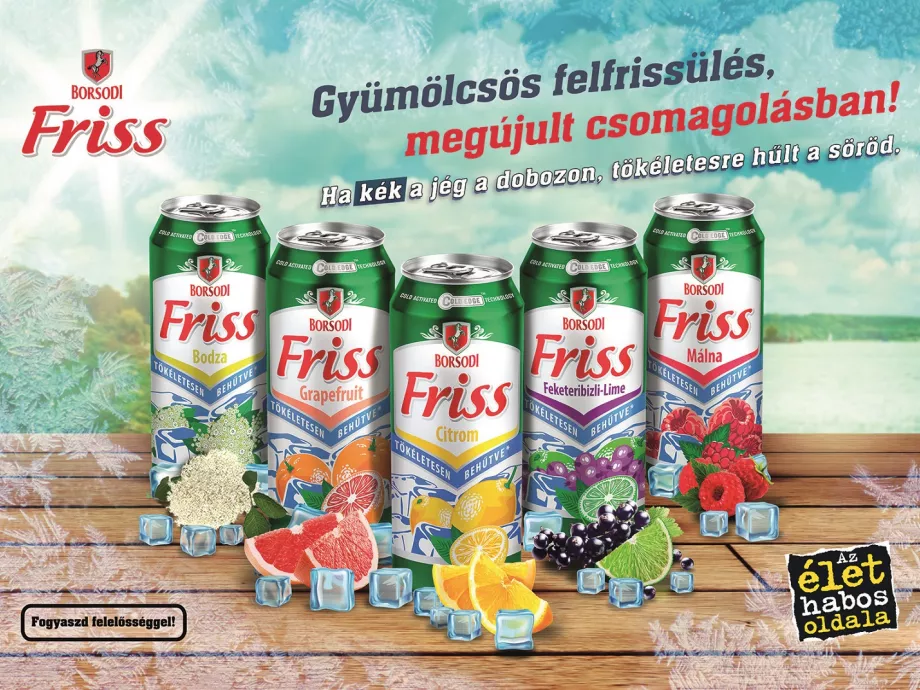 Megújult a Borsodi Friss csomagolása