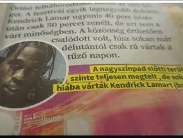 A Lokál annyira begurult Kendrick Lamarra, hogy más rapper képével illusztrálták