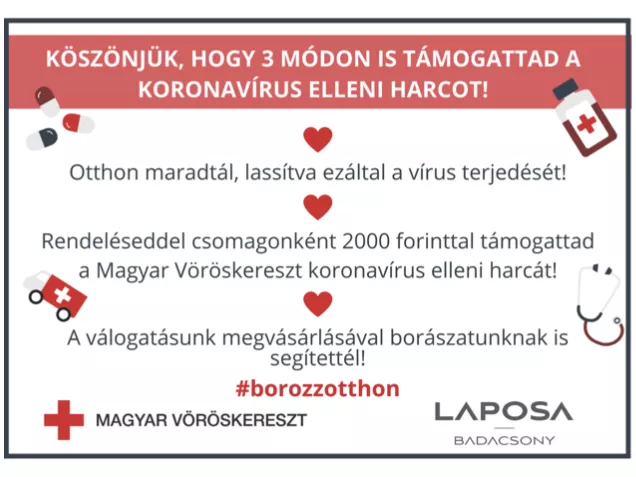 #borozzotthon: a Laposa Birtok és a Magyar Vöröskereszt kampánya