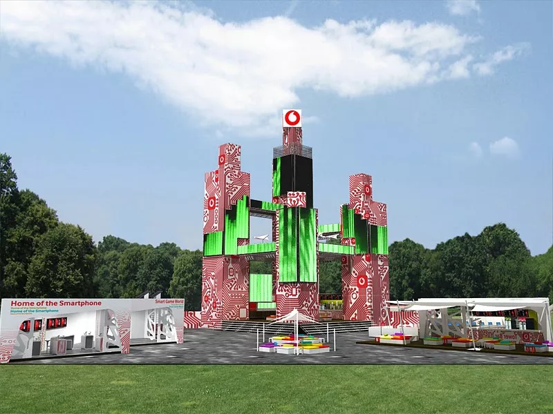 Óriási Vodafone-torony a Szigeten