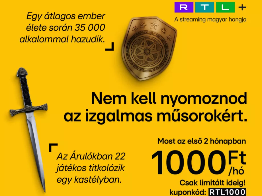 Tény, hogy a kígyó nem
szereti a mézet. Ahogy az is, hogy az RTL+ viszont szereti, ha nézed. 